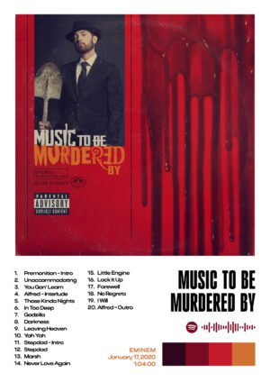 Eminem Music to Be Murdered By album poster artwork