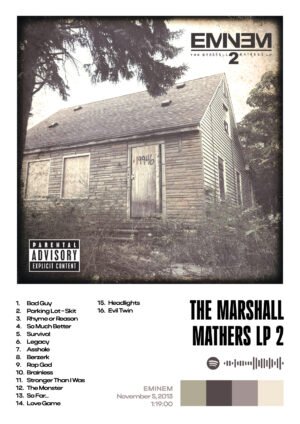 Eminem The Marshall Mathers LP 2 album poster artwork